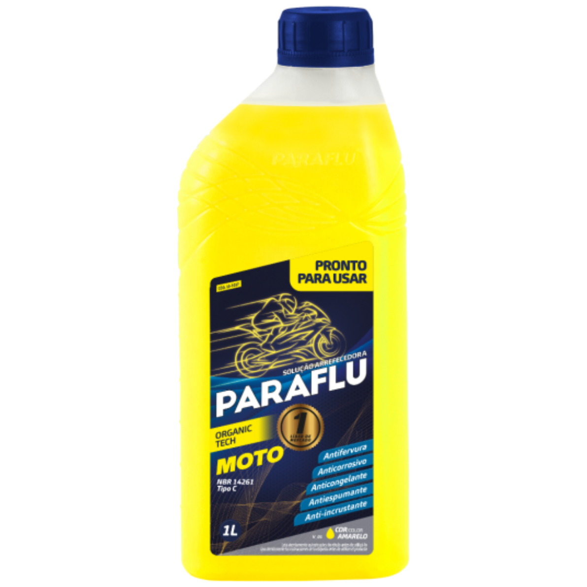 Kit 8 Litros Aditivo Radiador Amarelo Moto Pronto para Uso - (2)