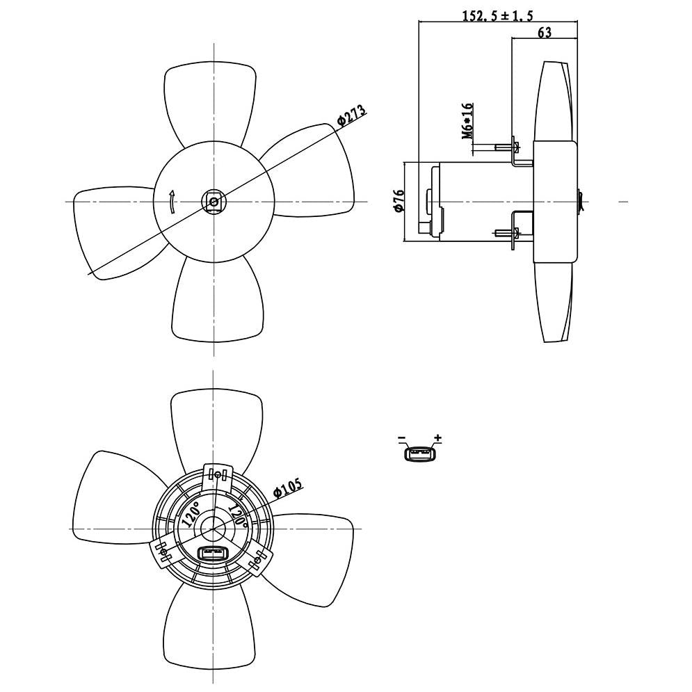 Eletroventilador - Gauss - GE1156 - (4)