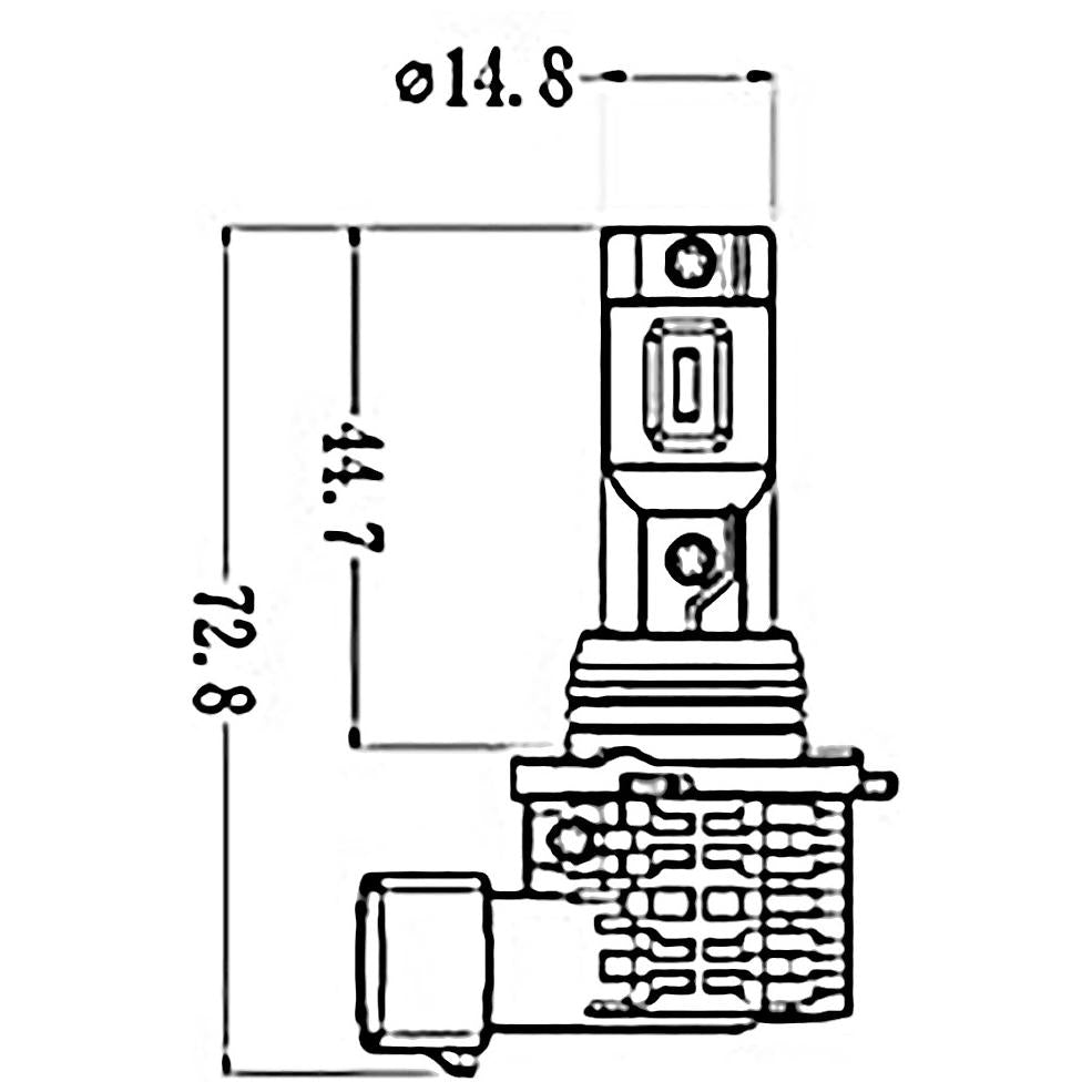 Lâmpada Led Hb3 9 A 32V 25W Incolor - Gauss - GL223HB3LED - (2)