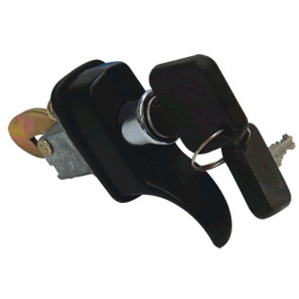 Maçaneta Externa S/ Puxador - Preto - C/Chave - Universal - 60551 - (1)