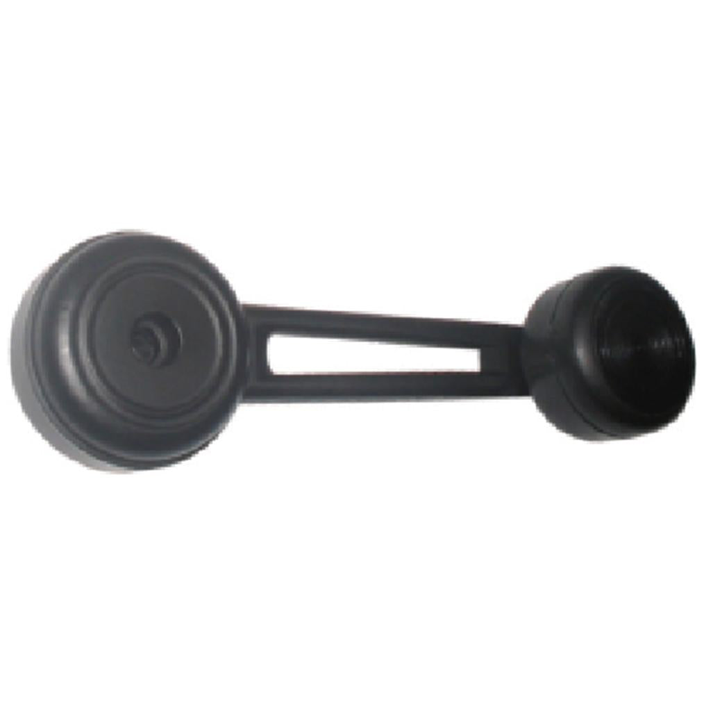 Manivela Reguladora do Vidro - Portas Dianteiras - Direito/Esquerdo - Preto - Metal - Universal - 30878 - (1)