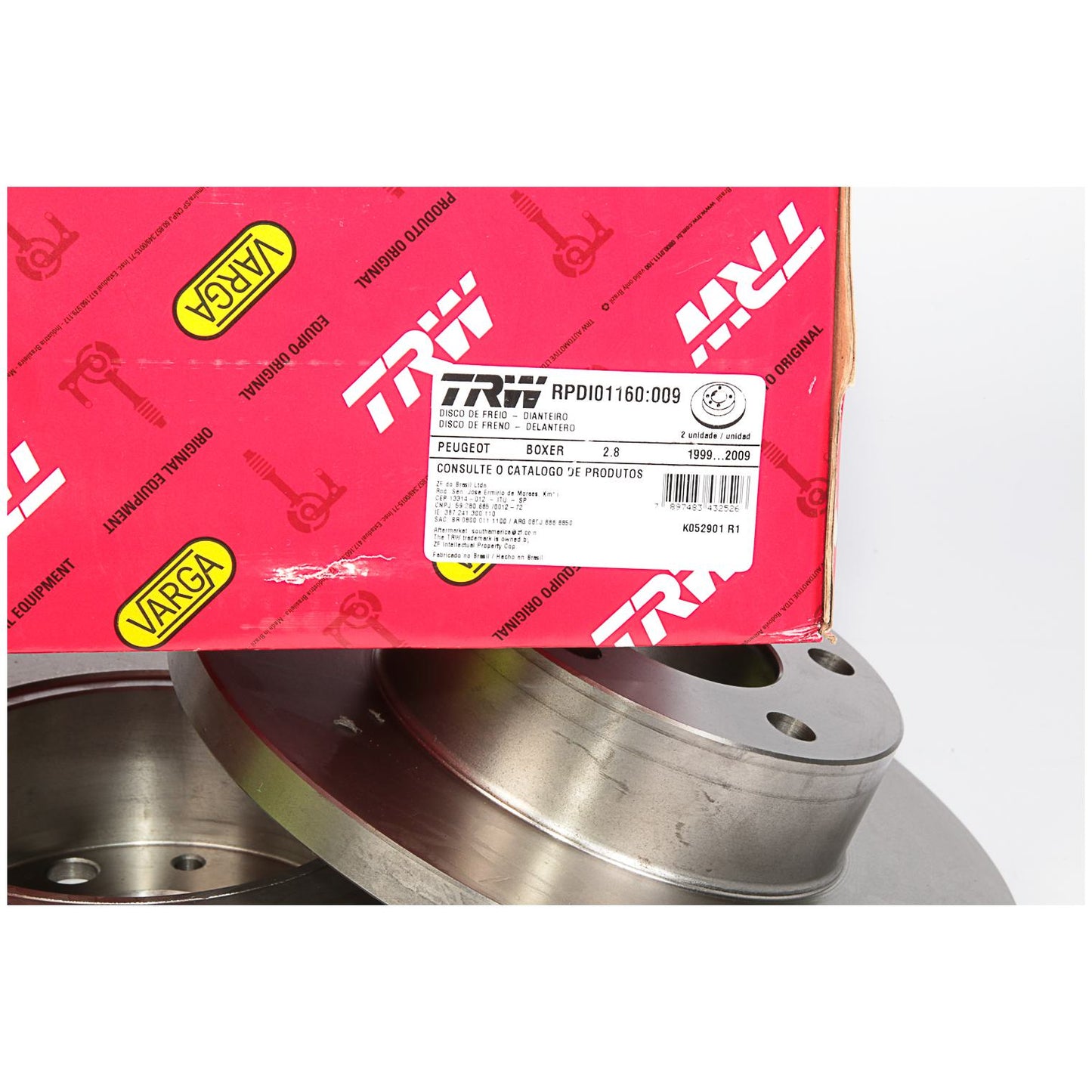 Kit Disco e Pastilha Dianteira - TRW - RCPT04650 - RPDI01160 - (5)