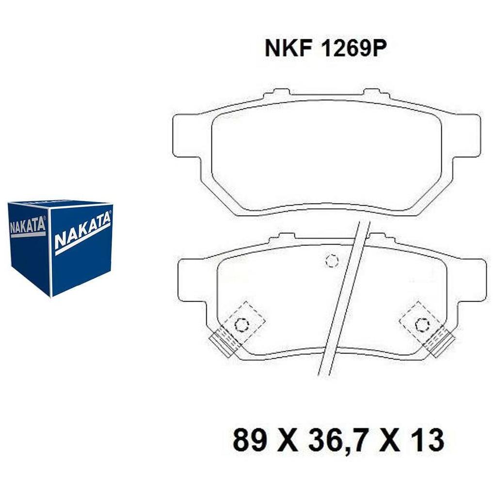 Pastilha de Freio Traseiro - Nakata - NKF 1269P - (1)