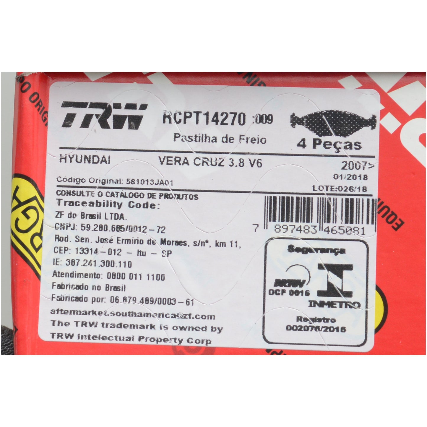 Pastilha de Freio - TRW - RCPT14270 - (3)