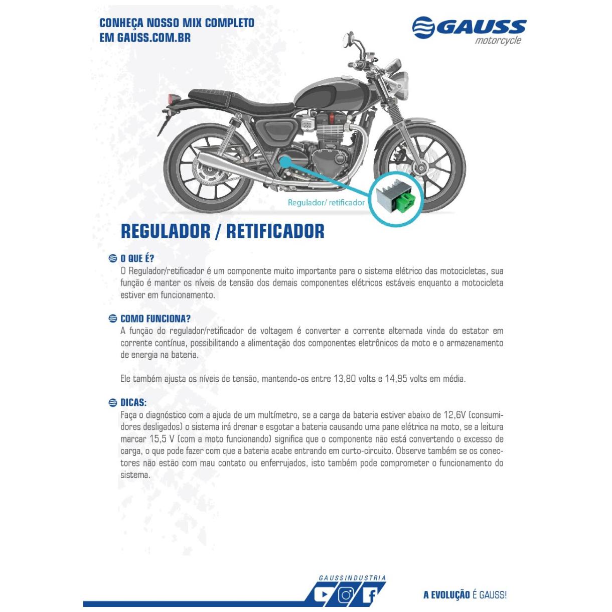 Regulador e Retificador - Gauss - GM10003 - (3)