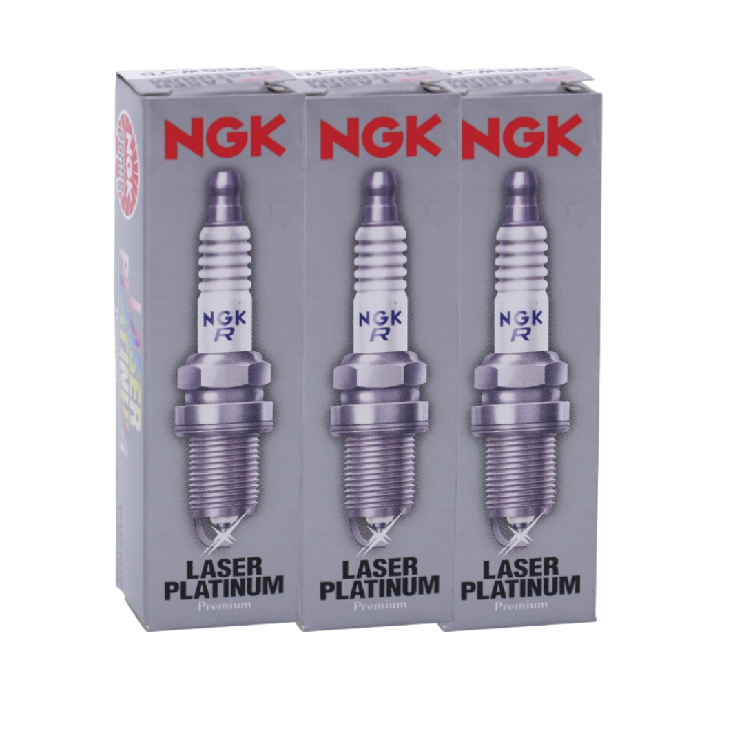 Jogo 3 Velas Ignição Laser Platinum - Ngk - PKER7A8DES - (1)