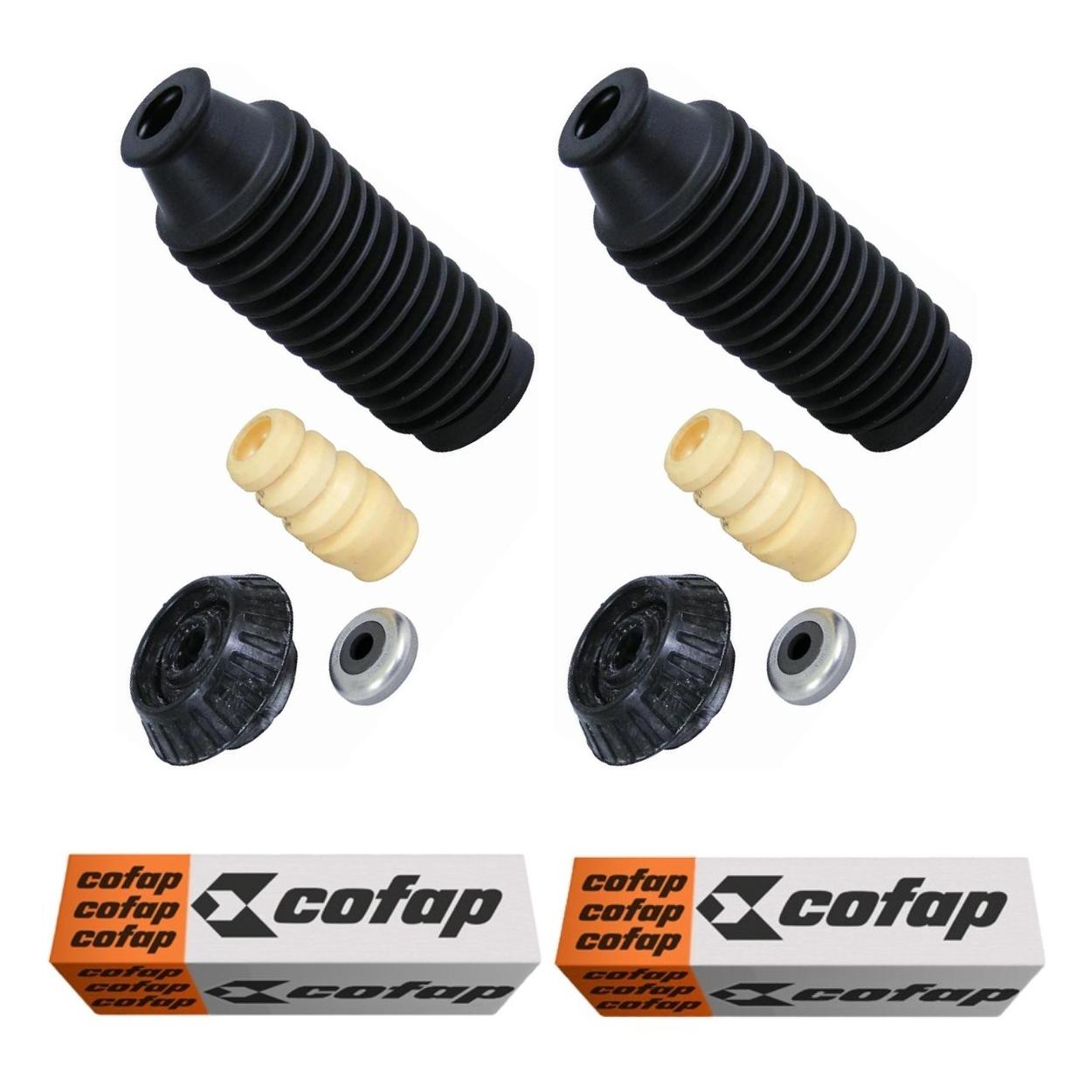 Par Kit do Amortecedor Rolamento Batente Coifa Coxim Dianteiro - Cofap - Tkc10104 - (1)
