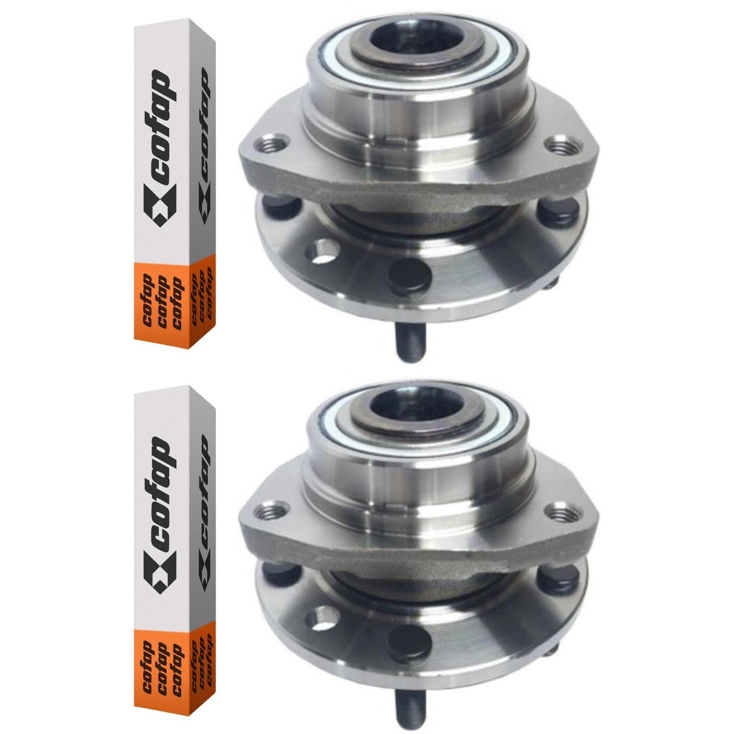 Par Cubo Roda Dianteiro 5 Furos Com Rolamento - Cofap - Crc04015 - (1)
