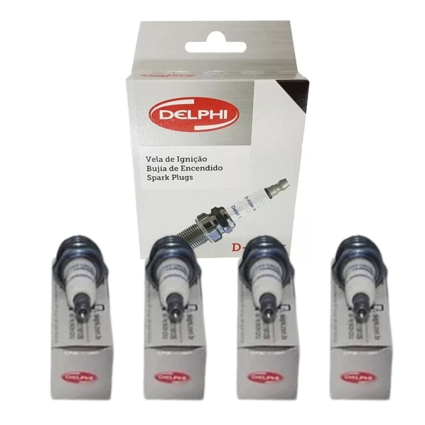 Jogo 4 Velas de Ignição D-Power - Delphi - XH70002 - (1)