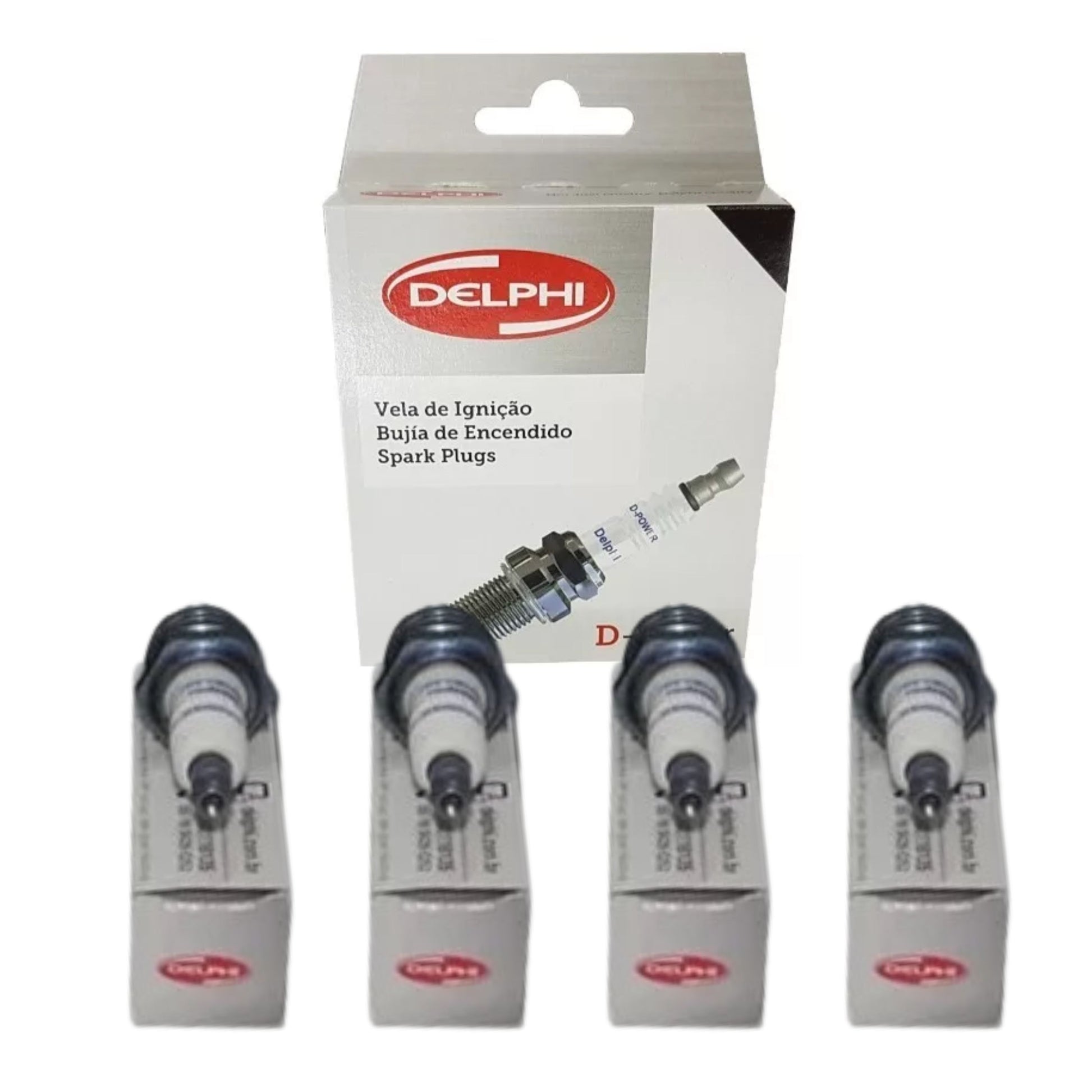 Jogo 4 Velas de Ignição D-Power - Delphi - XH70009 - (1)