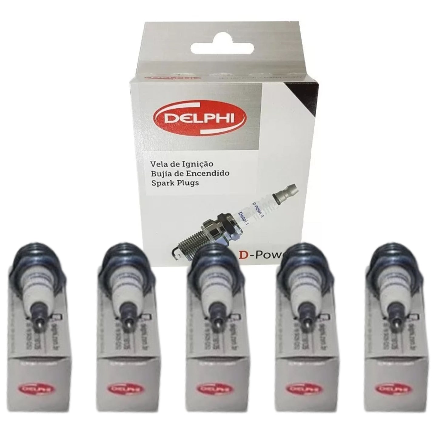 Jogo 5 Velas de Ignição D-Power - Delphi - XH70010 - (1)