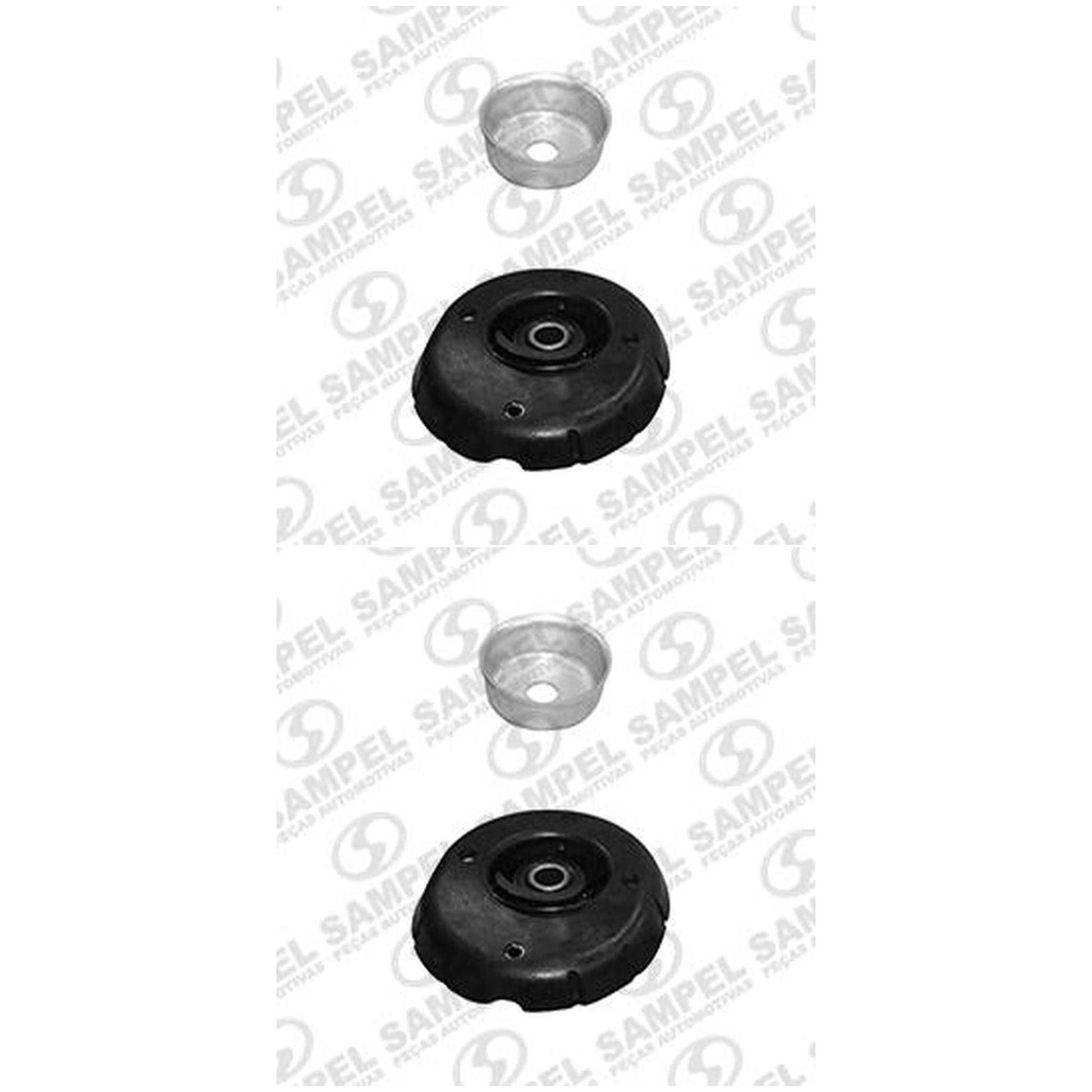 Par Suporte Do Amortecedor Dianteira - Sem Rolamento Com Caneca - Sampel - 8080C - (1)