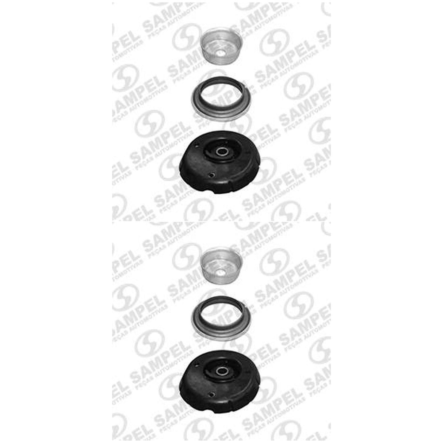 Par Suporte Do Amortecedor Dianteira - Com Rolamento Skf E Caneca - Sampel - 8080AC - (1)