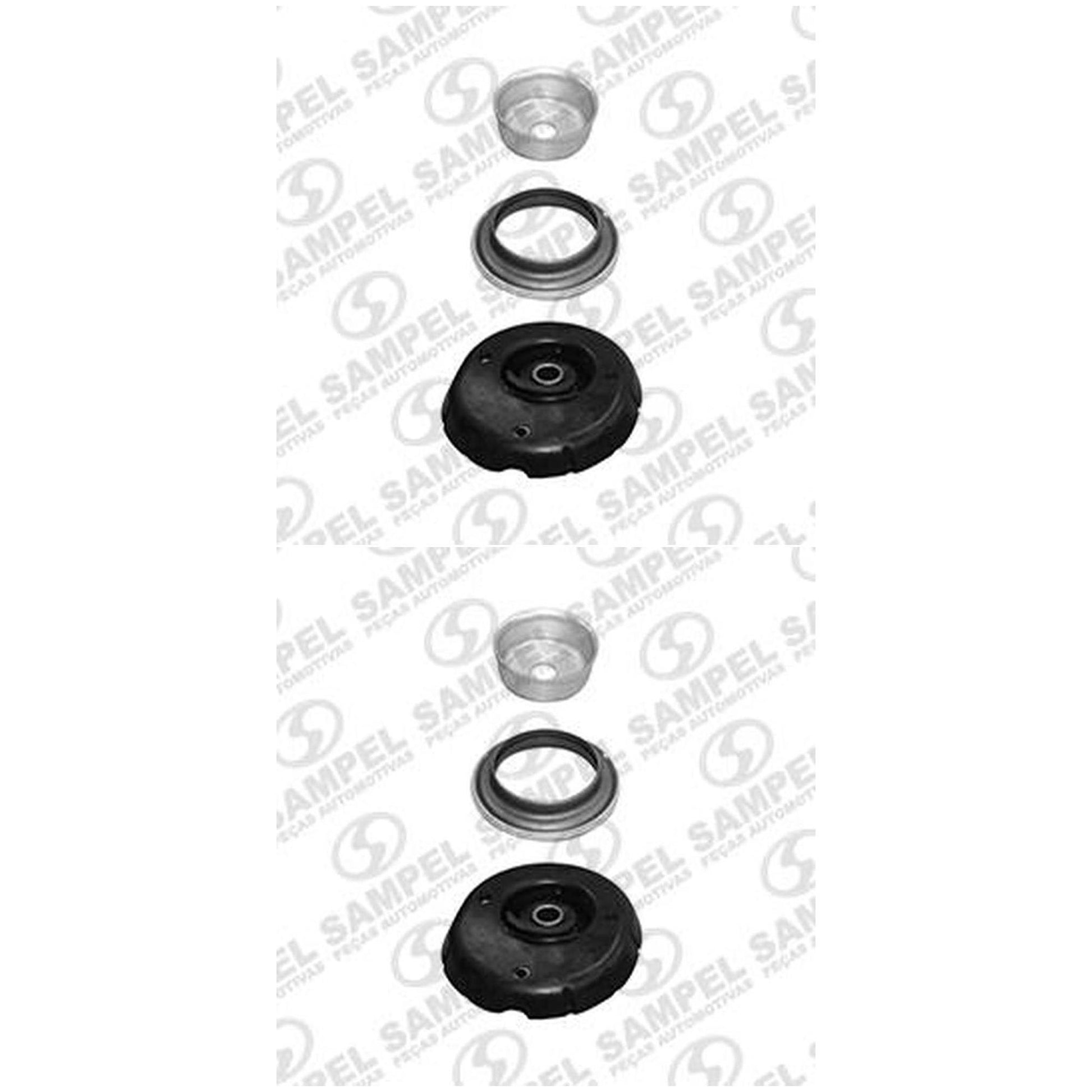 Par Suporte Do Amortecedor Dianteira - Com Rolamento Skf E Caneca - Sampel - 8080AC - (1)