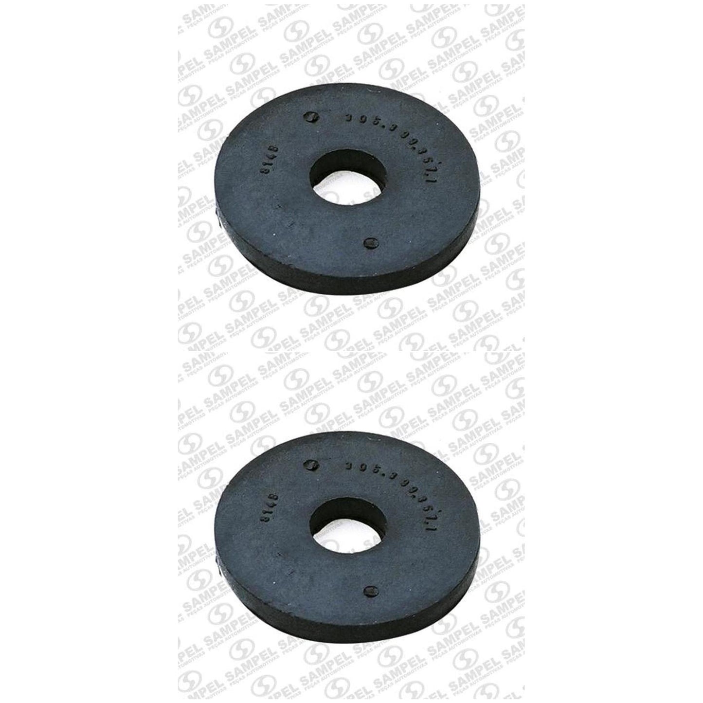 Par Calço De Borracha Do Suporte Do Câmbio - Motor Refrigerado A Ar Vw 1.3 / 1.6 - Sampel - 4814B - (1)