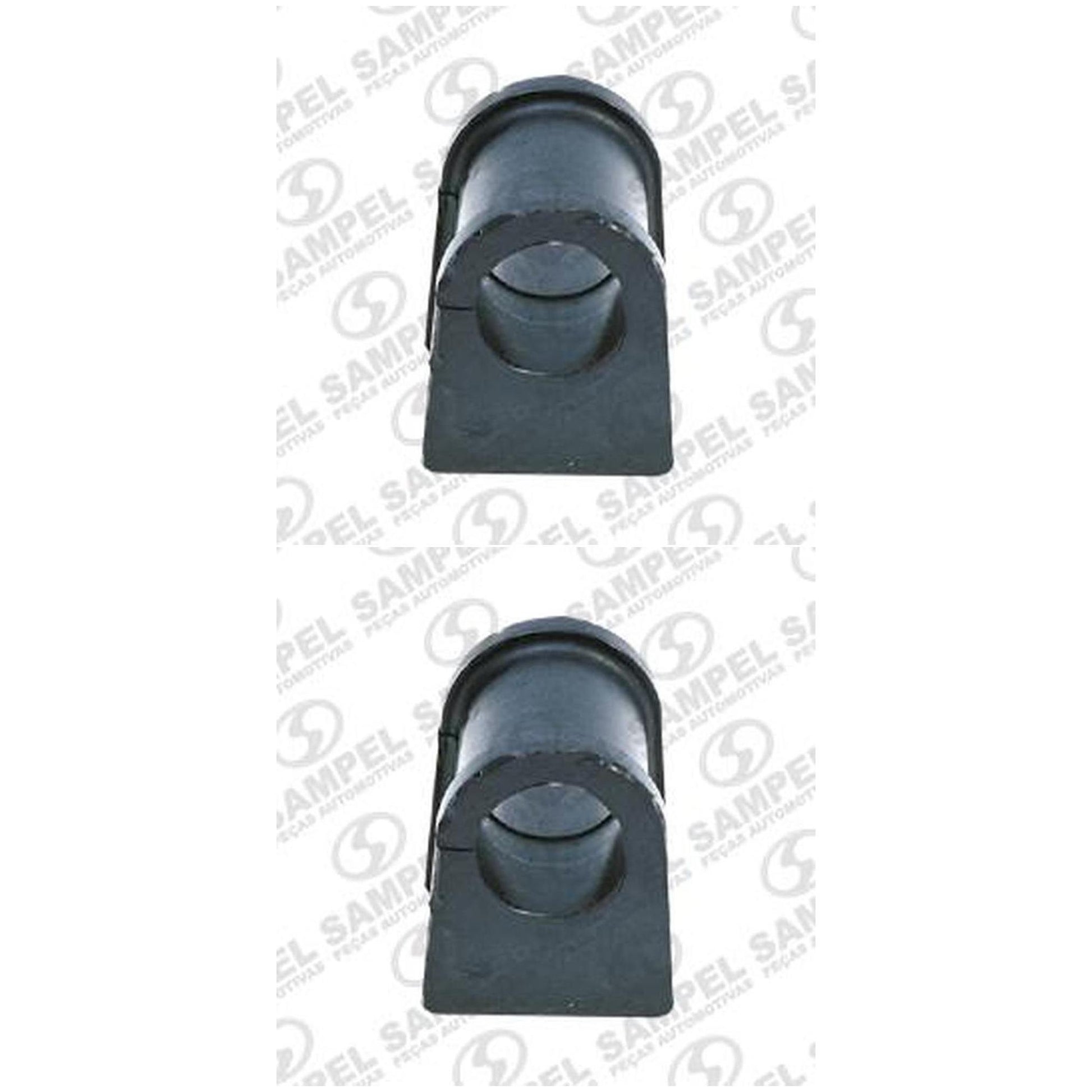 Par Bucha Da Barra Estabilizadora Dianteira (Lateral Preta - Furo Ø 22 Mm) - Sampel - 1103 - (1)