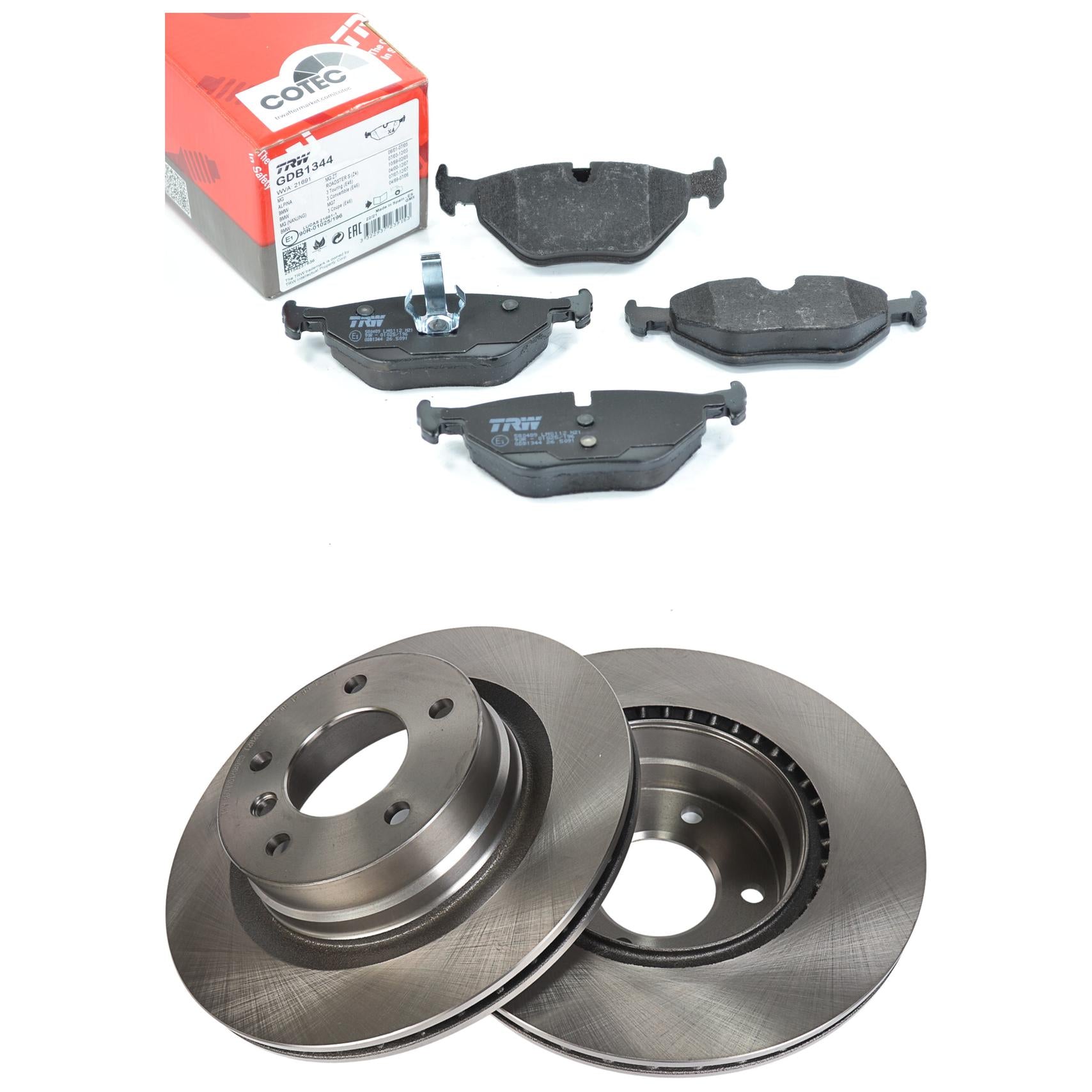 Kit Disco e Pastilha Traseira - TRW - GDB1344 - RCDI10120 - (1)
