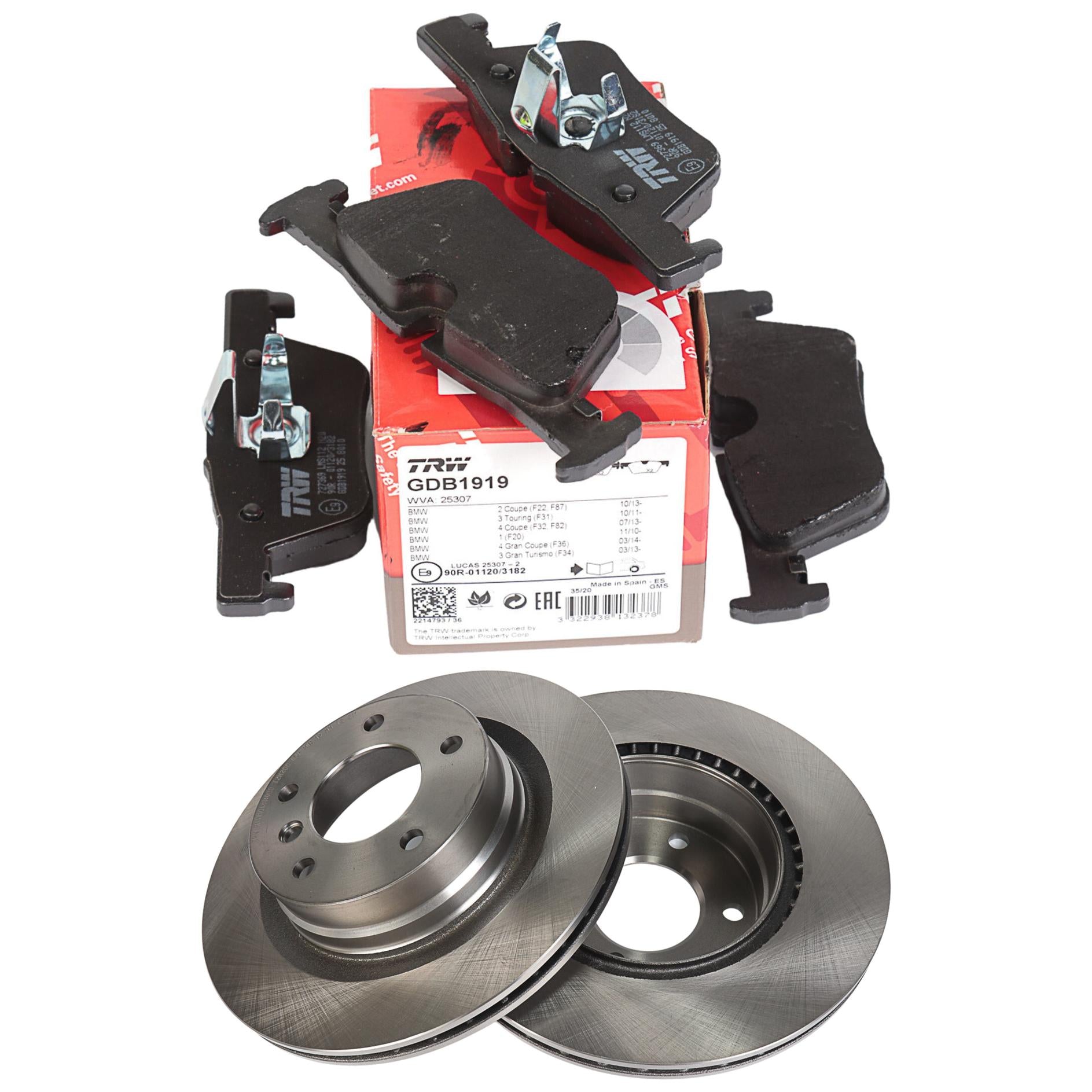 Kit Disco e Pastilha Traseira - TRW - GDB1919 - RCDI10120 - (1)