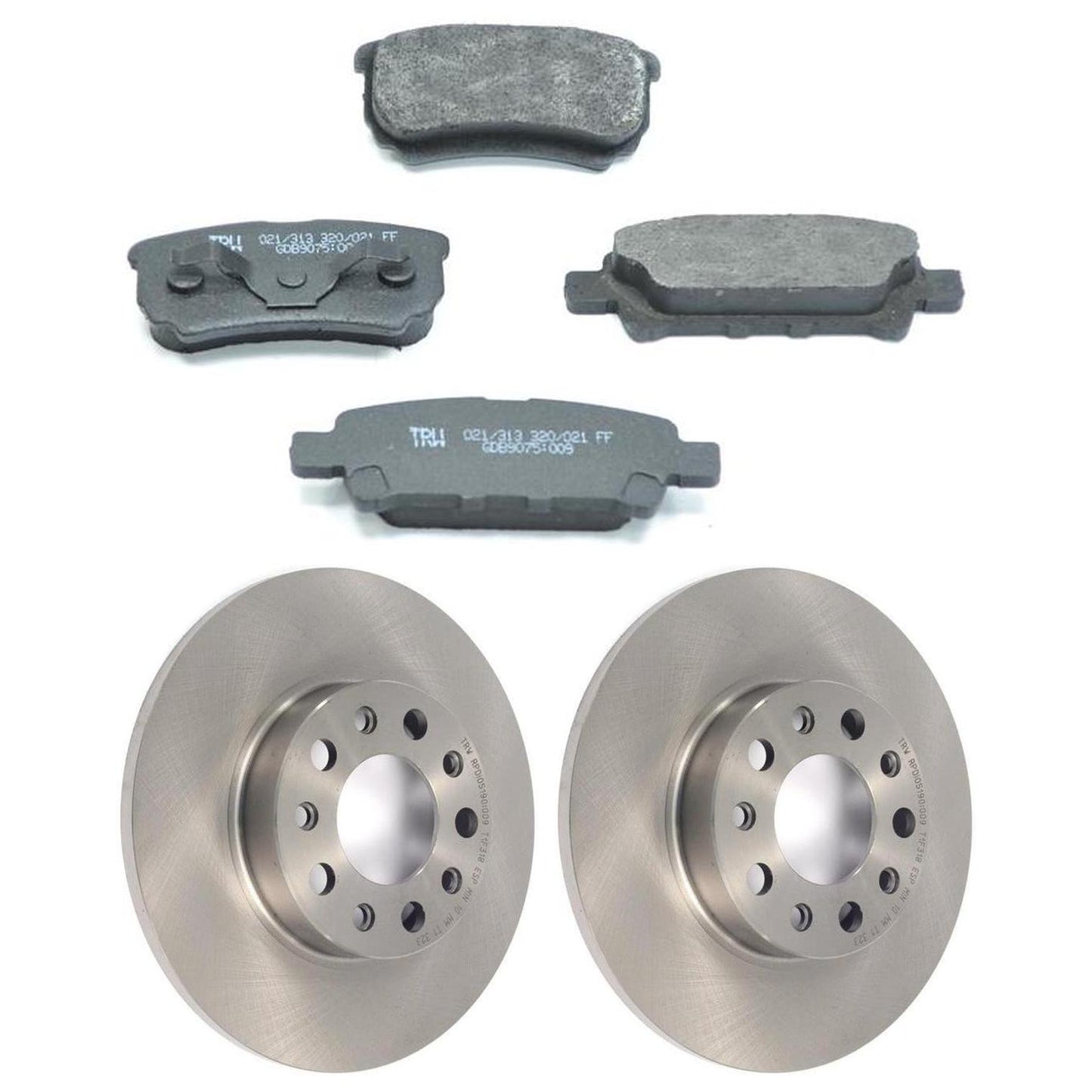 Kit Disco e Pastilha Traseira - TRW - GDB9075 - RPDI05190 - (1)