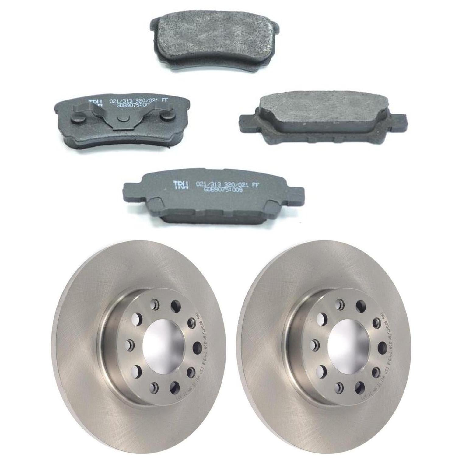 Kit Disco e Pastilha Traseira - TRW - GDB9075 - RPDI05190 - (1)