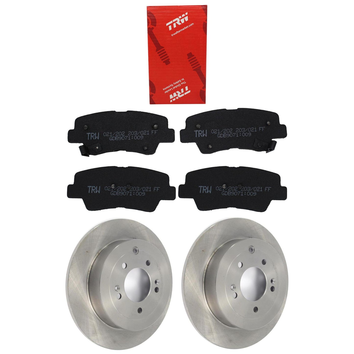 Kit Disco e Pastilha Traseira - TRW - GDB9071 - DF4955 - (1)
