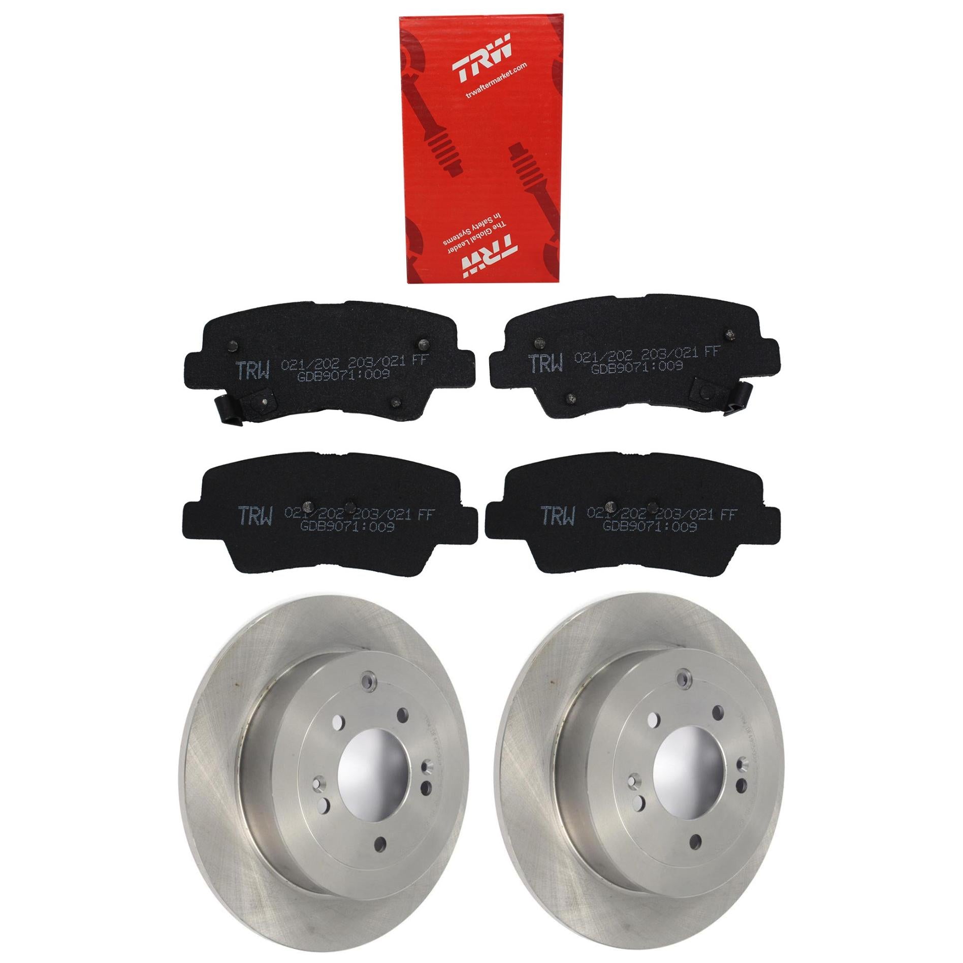 Kit Disco e Pastilha Traseira - TRW - GDB9071 - DF4955 - (1)