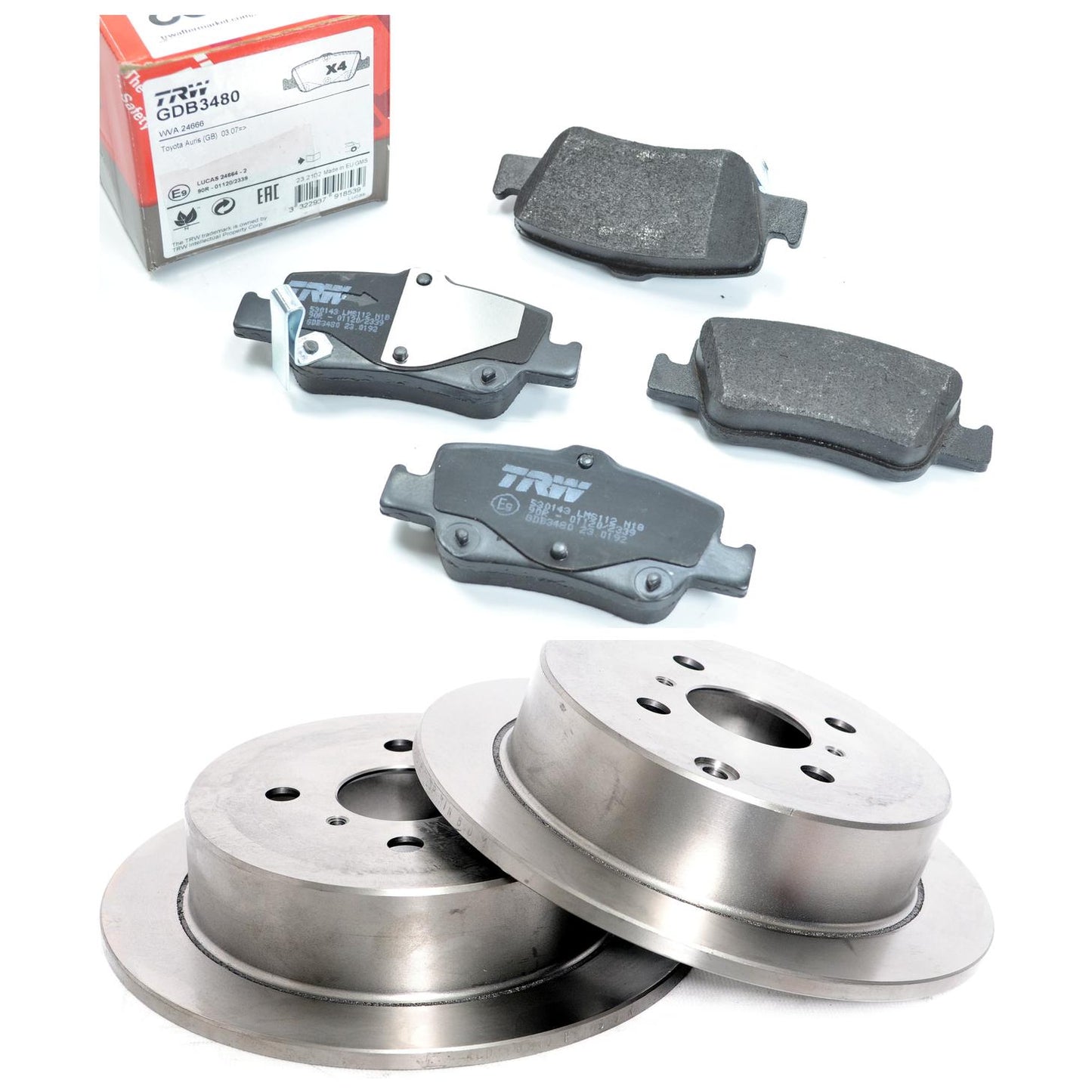 Kit Disco e Pastilha Traseira - TRW - GDB3480 - RCDI06240 - (1)