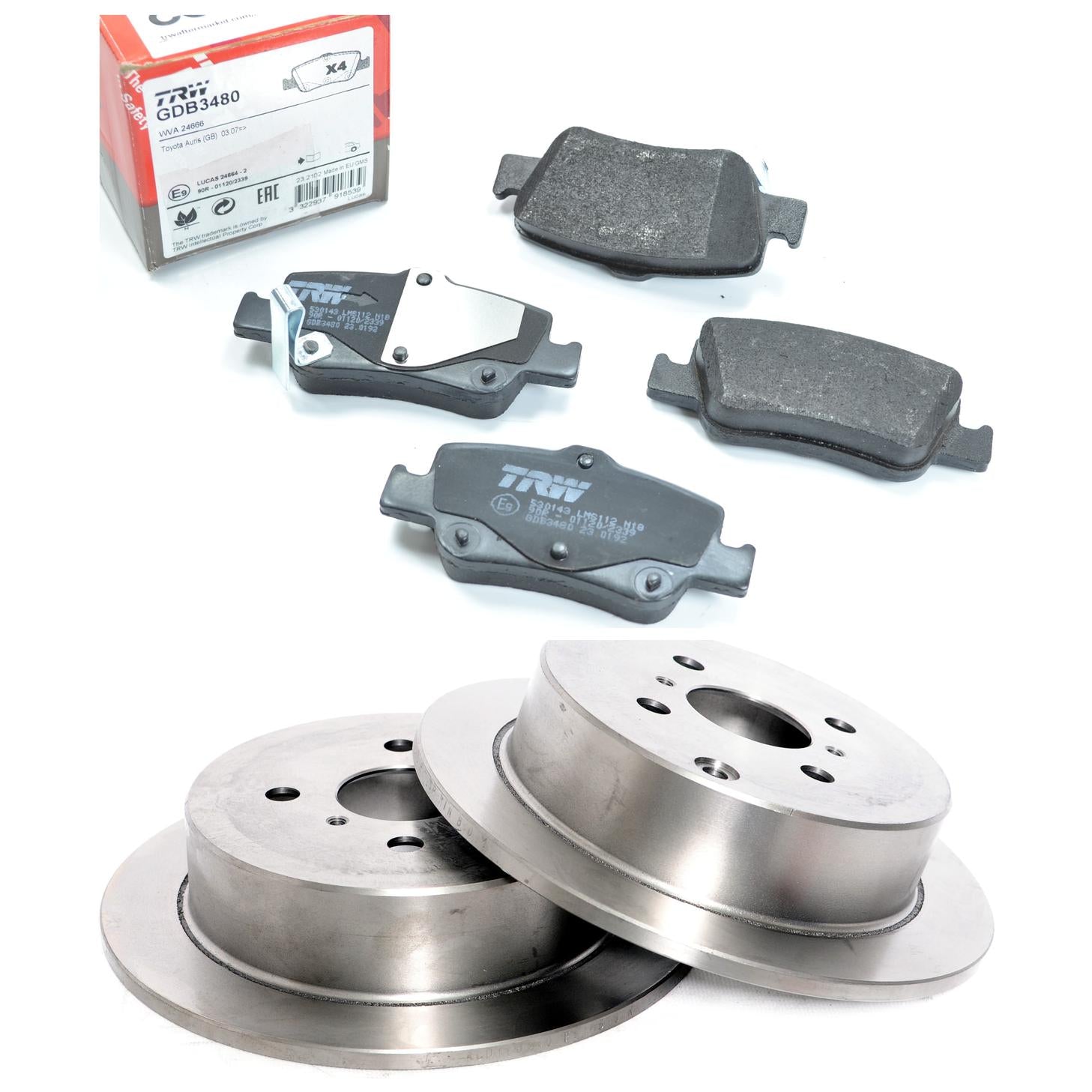 Kit Disco e Pastilha Traseira - TRW - GDB3480 - RCDI06240 - (1)