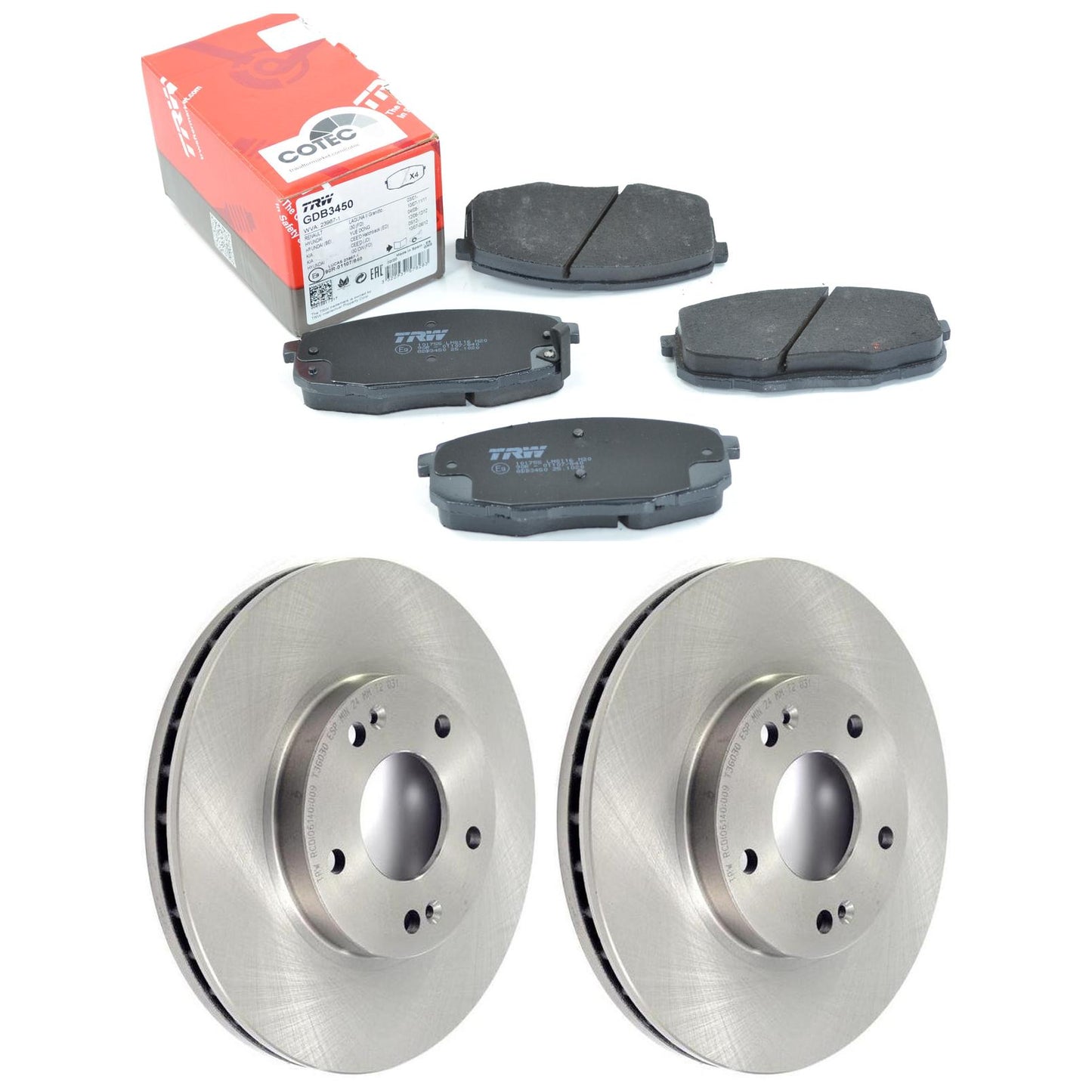 Kit Disco e Pastilha Dianteira - TRW - GDB3450 - RCDI06140 - (1)