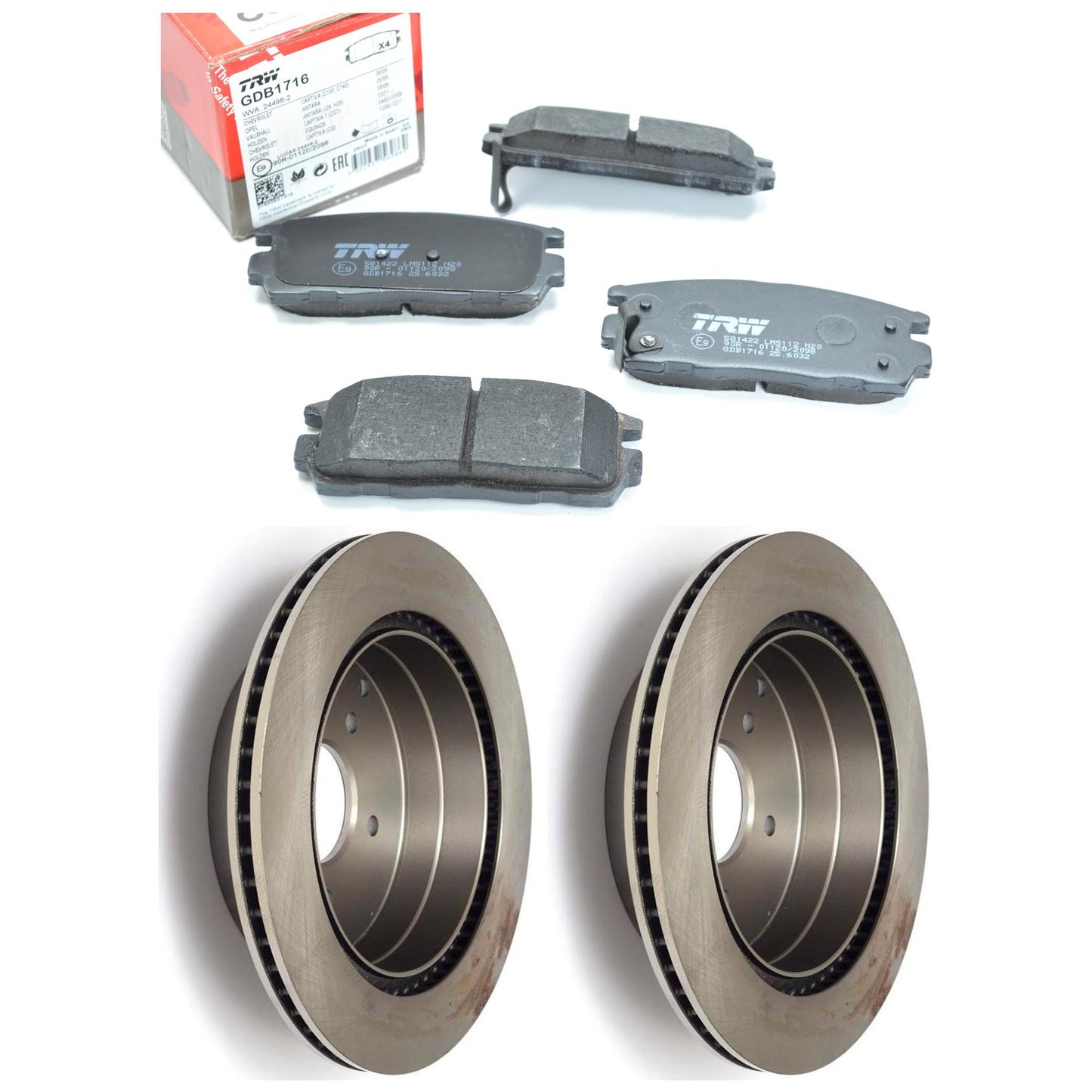 Kit Disco e Pastilha Traseira - TRW - GDB1716 - RCDI08060 - (1)