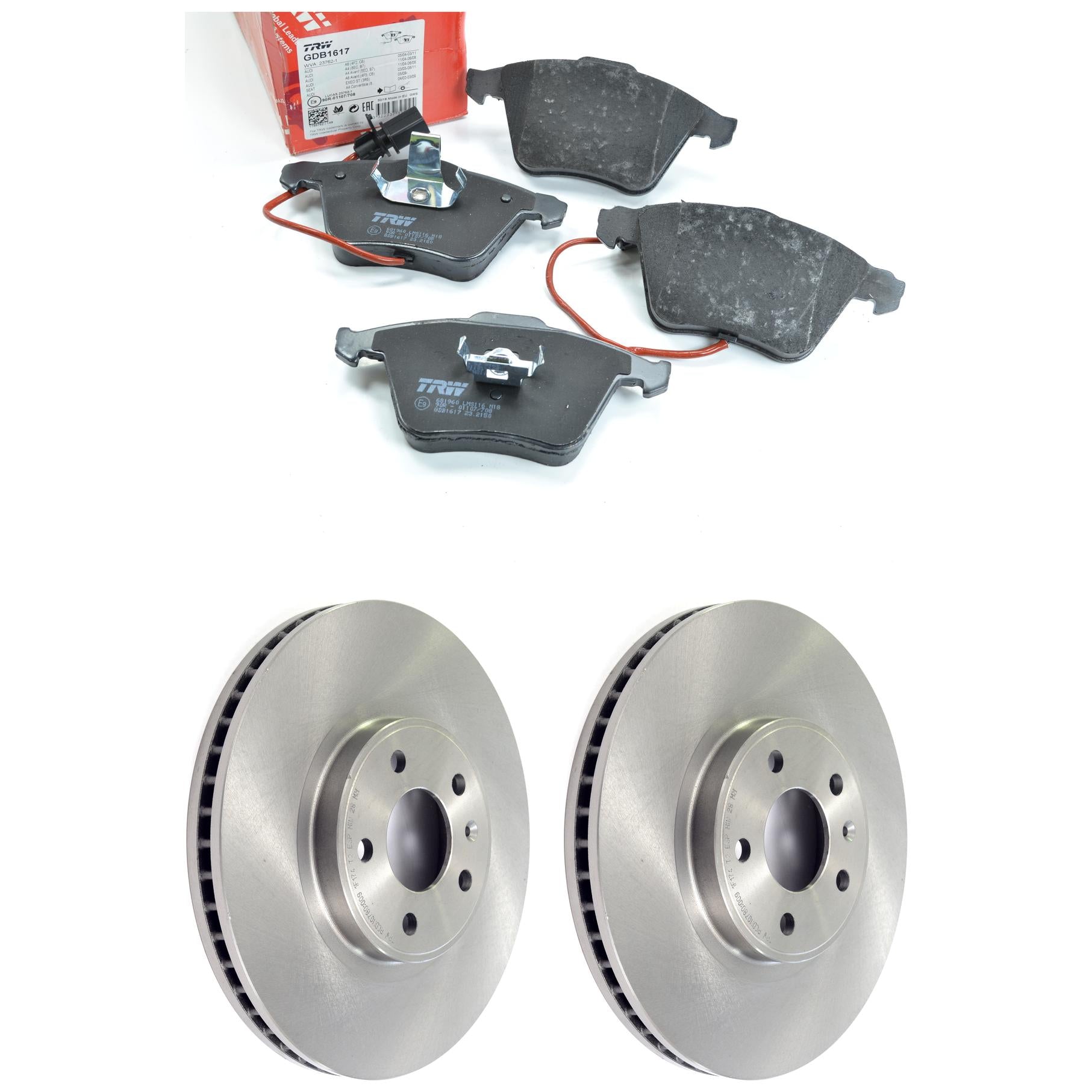 Kit Disco e Pastilha Dianteira - TRW - GDB1617 - RCDI10780 - (1)