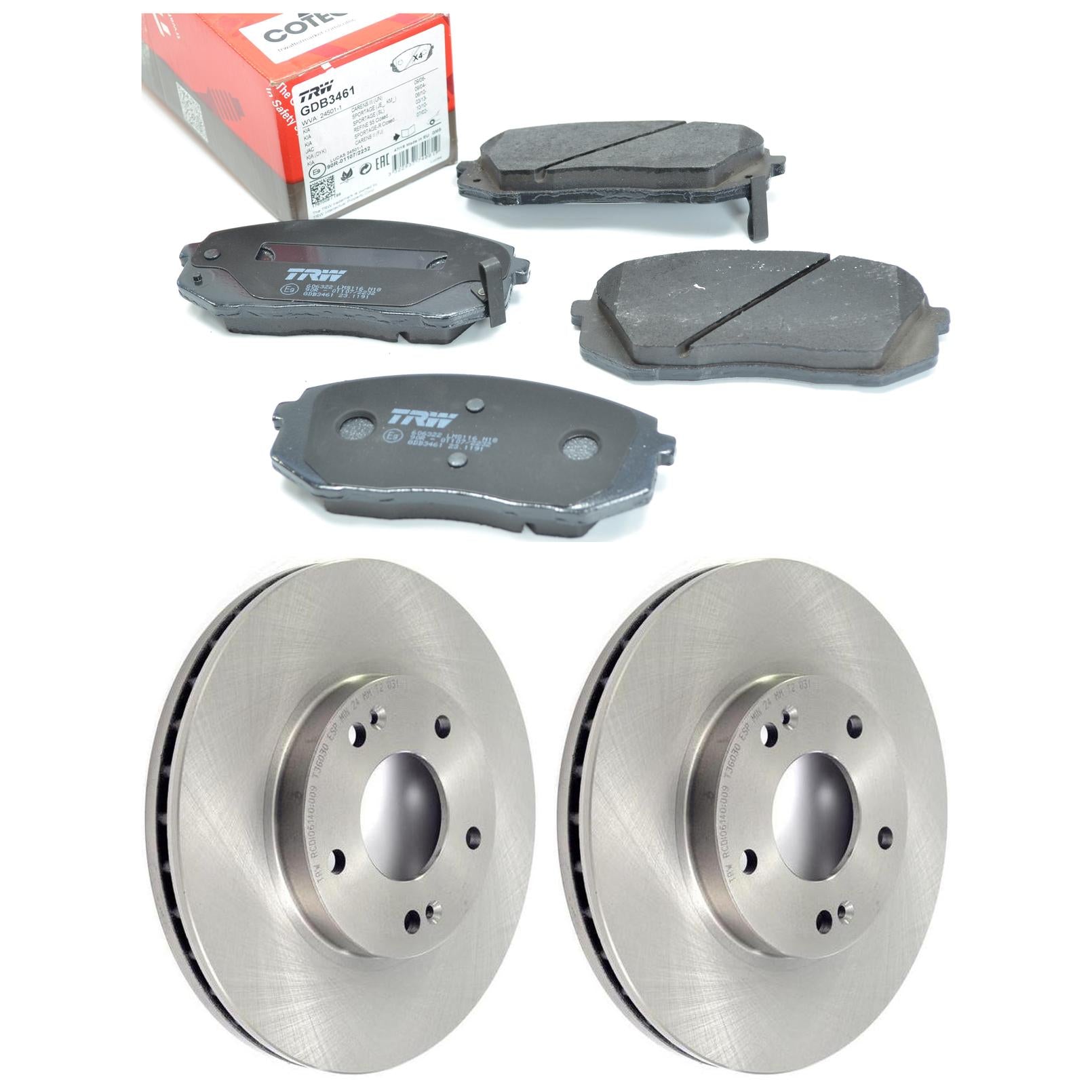 Kit Disco e Pastilha Dianteira - TRW - GDB3461 - RCDI06140 - (1)