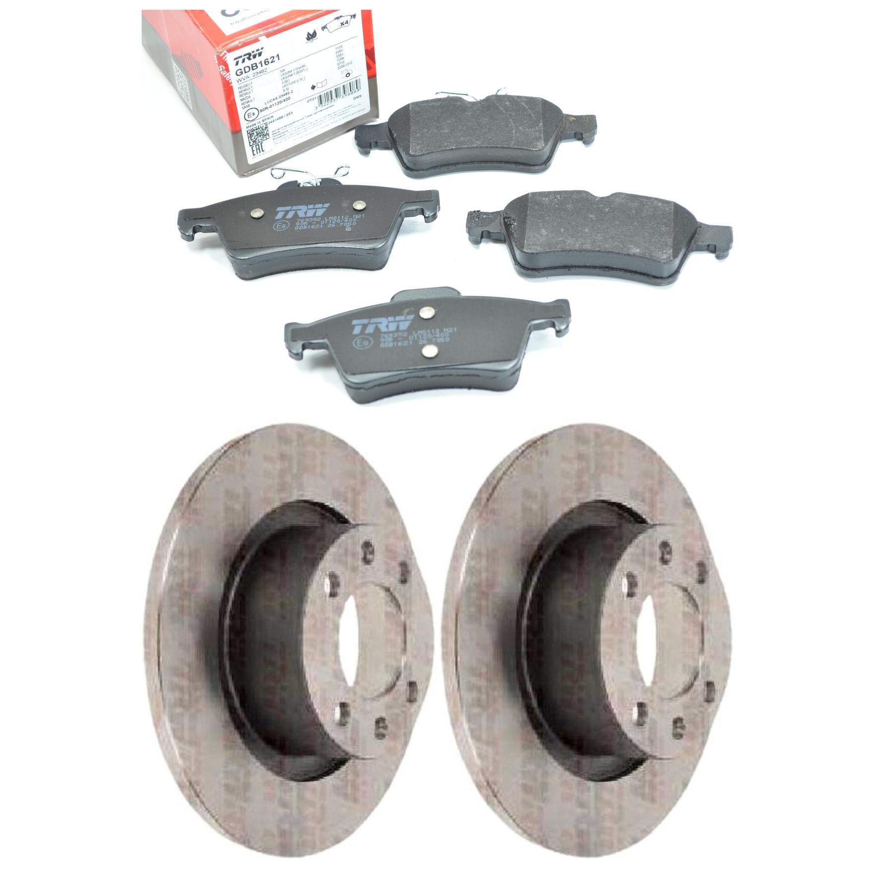 Kit Disco e Pastilha Traseira - TRW - GDB1621 - RPDI01920 - (1)