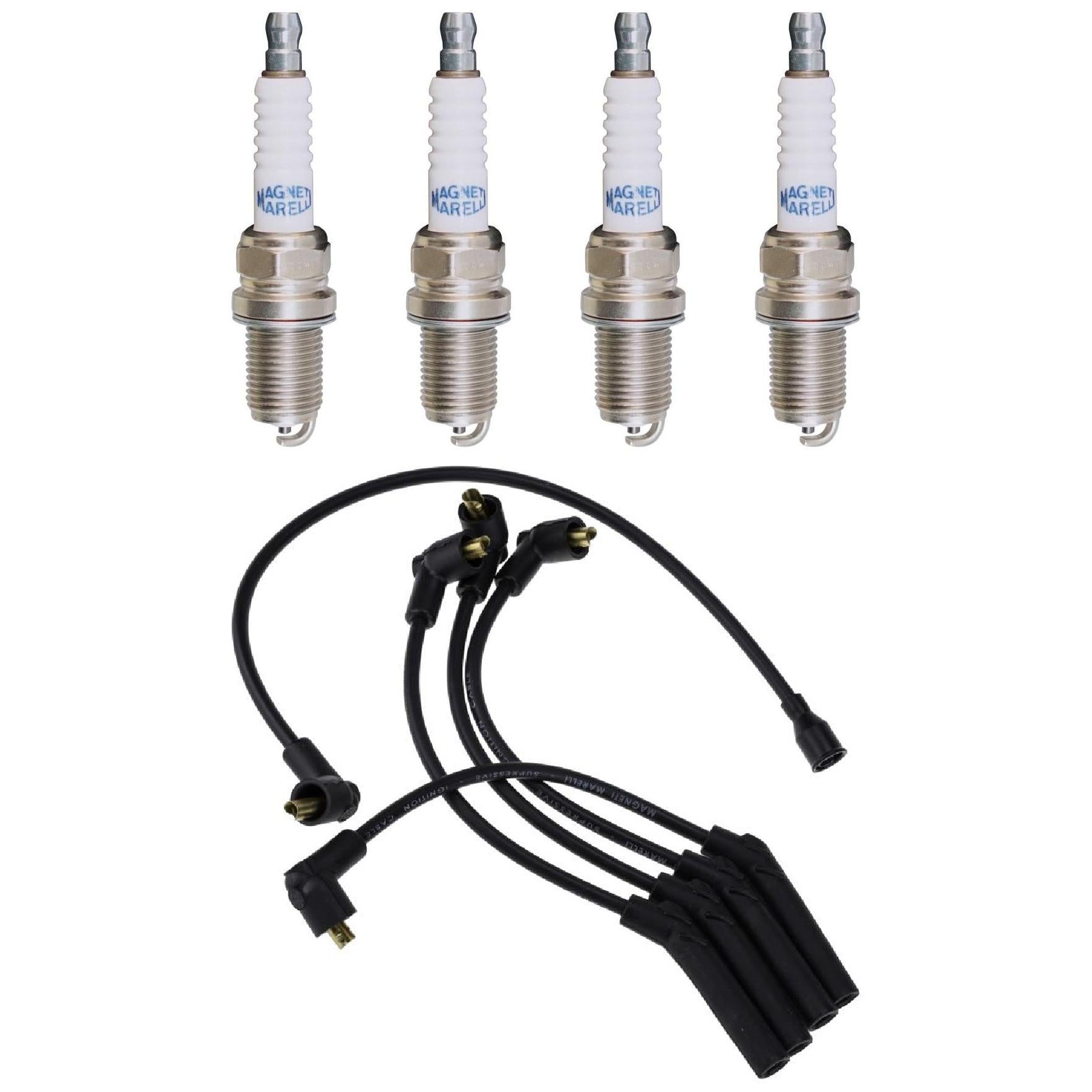 Kit 4 Vela Ignição V-Form e Cabo - Magneti CVMF2902 F5RFMM - (1)