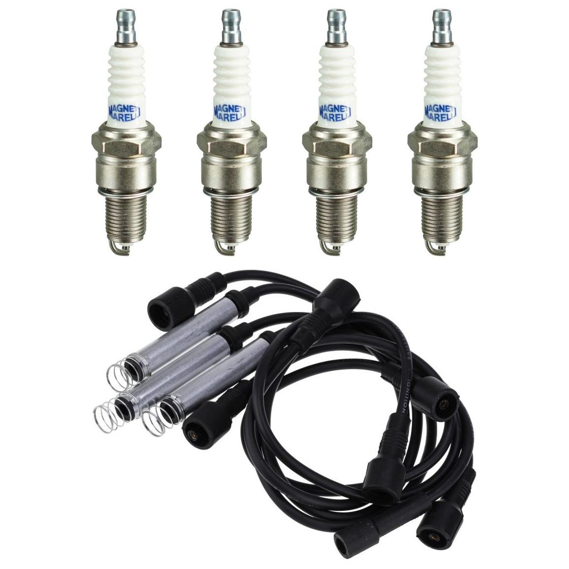 Kit 4 Vela Ignição V-Form e Cabo - Magneti CVMG6702 F5RFMM - (1)