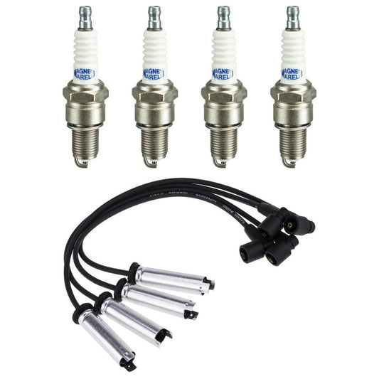 Kit 4 Vela Ignição V-Form e Cabo - Magneti CVMG7702 F5RFMM - (1)