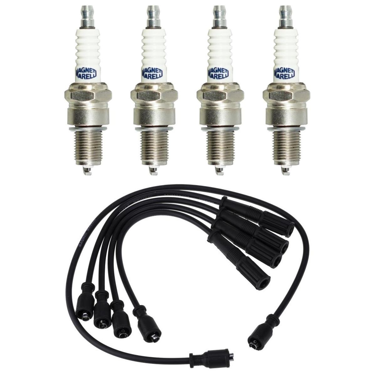Kit 4 Vela Ignição V-Form e Cabo - Magneti CVMT4202 F5RFMM - (1)