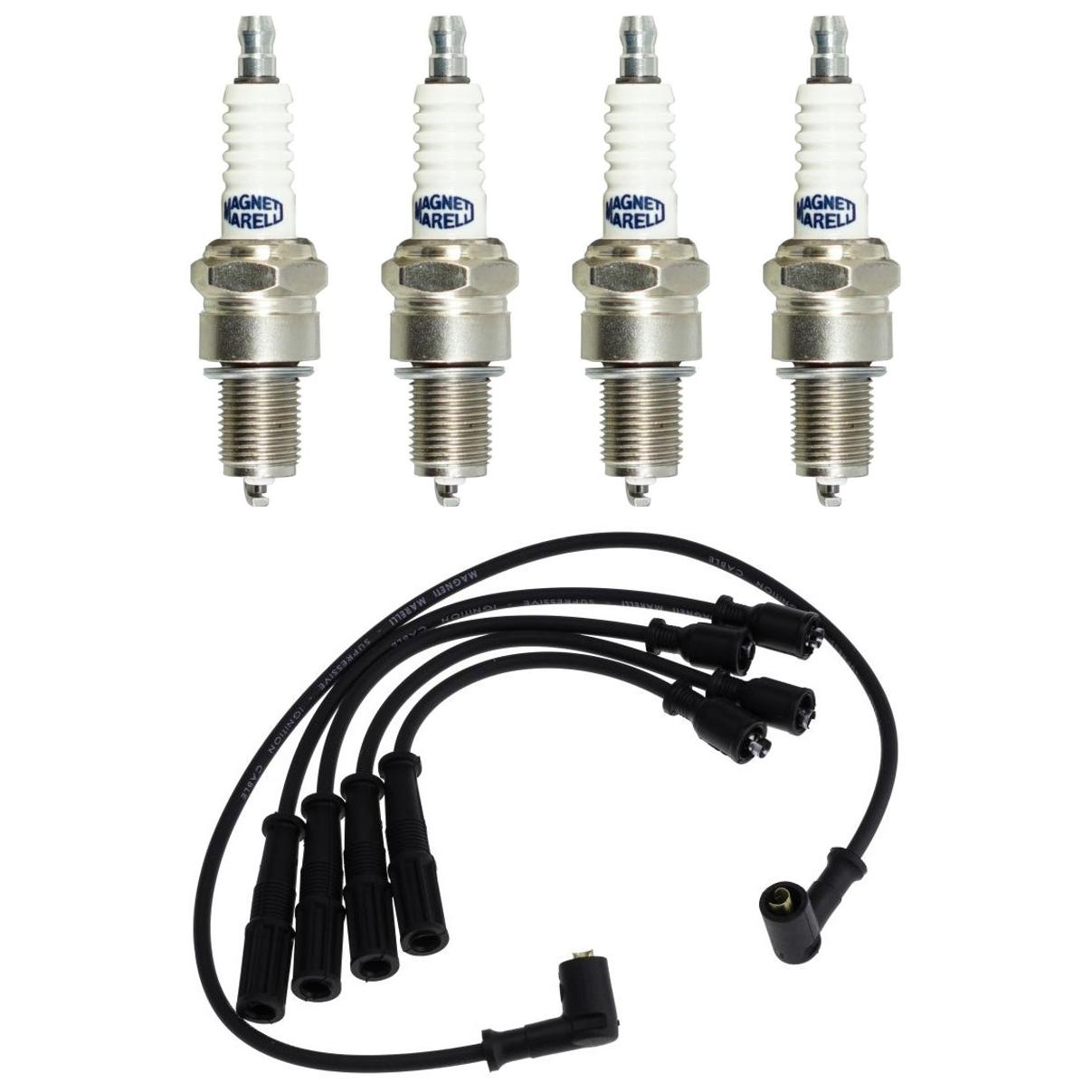Kit 4 Vela Ignição V-Form e Cabo - Magneti CVMT4402 F5RFMM - (1)