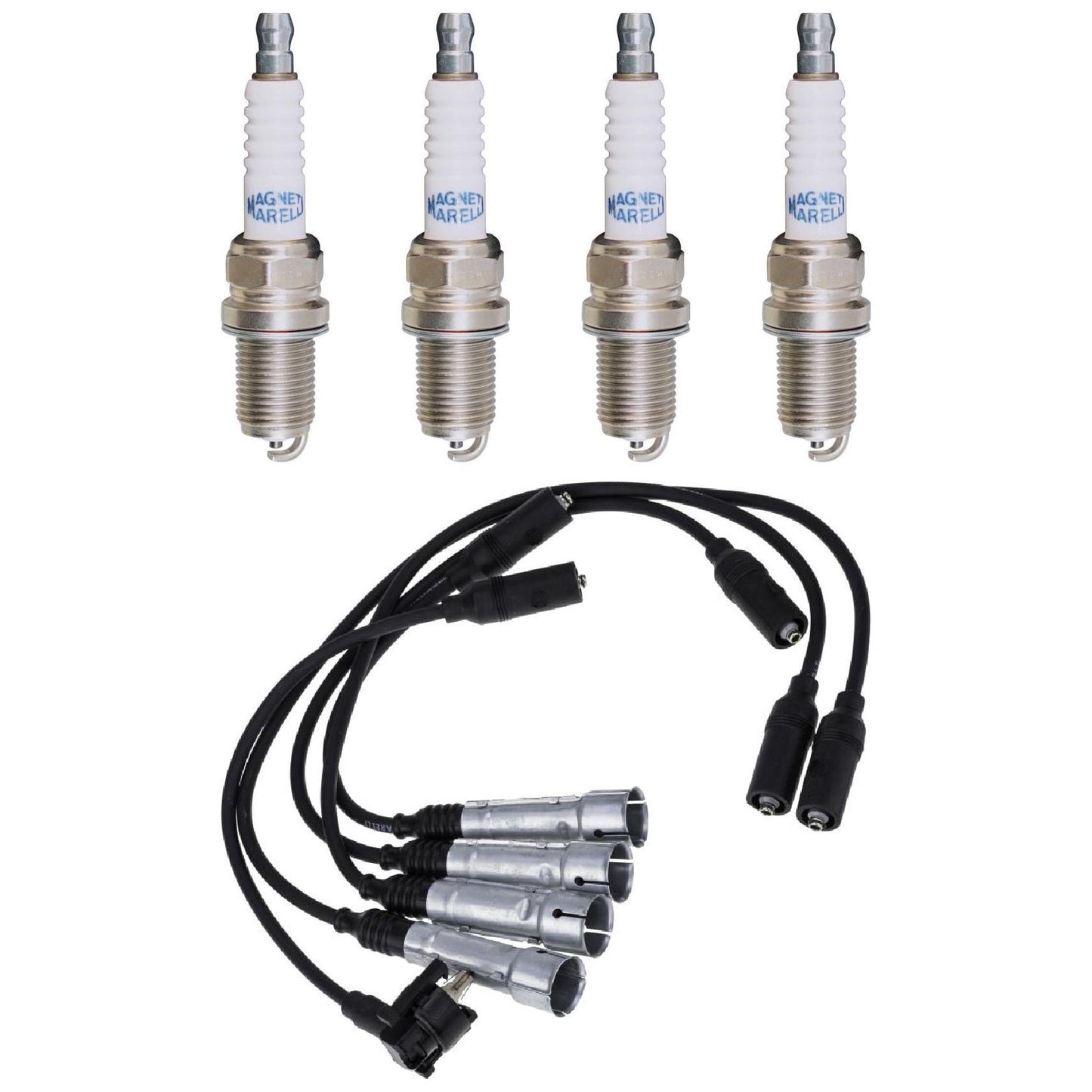 Kit 4 Vela Ignição V-Form e Cabo - Magneti CVMV0902 F5RFMM - (1)
