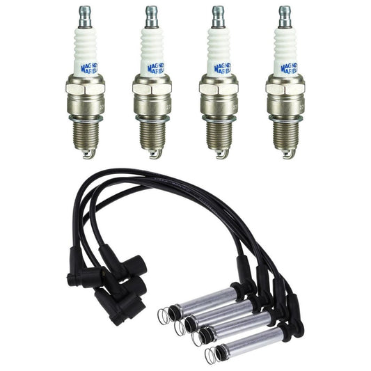 Kit 4 Vela Ignição V-Form e Cabo - Magneti CVMG9002 F6RFMM - (1)
