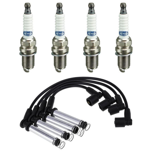 Kit 4 Vela Ignição V-Form e Cabo - Magneti CVMG7302 F6RFMM - (1)