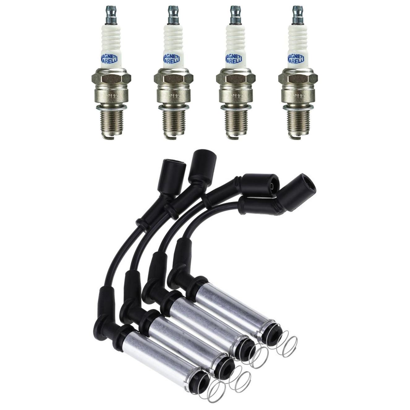 Kit 4 Vela Ignição V-Form e Cabo - Magneti CVMMG101 F7RFMM - (1)
