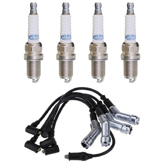 Kit 4 Vela Ignição e Cabo - Magneti CVMF2702 K5RTCMM - (1)