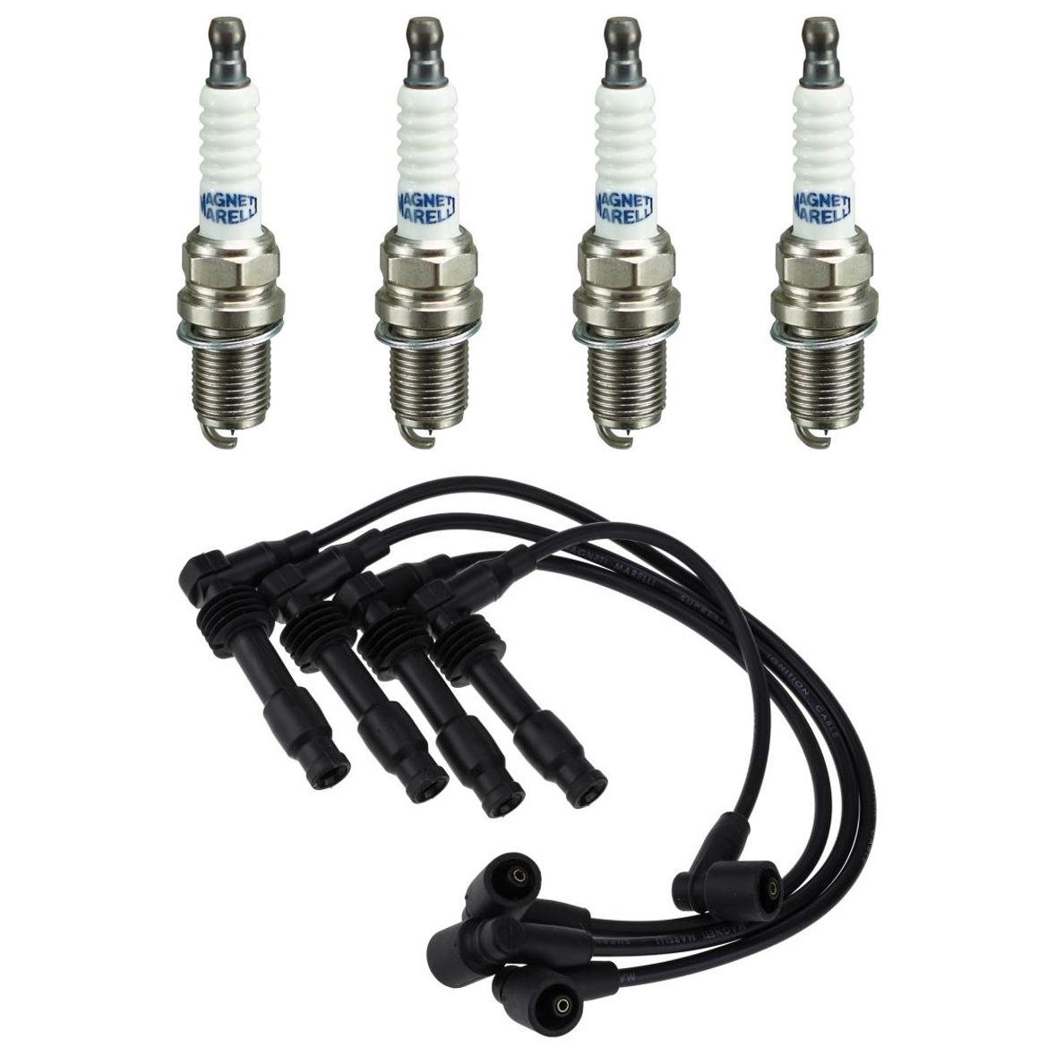 Kit 4 Vela Ignição V-Form e Cabo - Magneti CVMG7902 K6RFMM - (1)