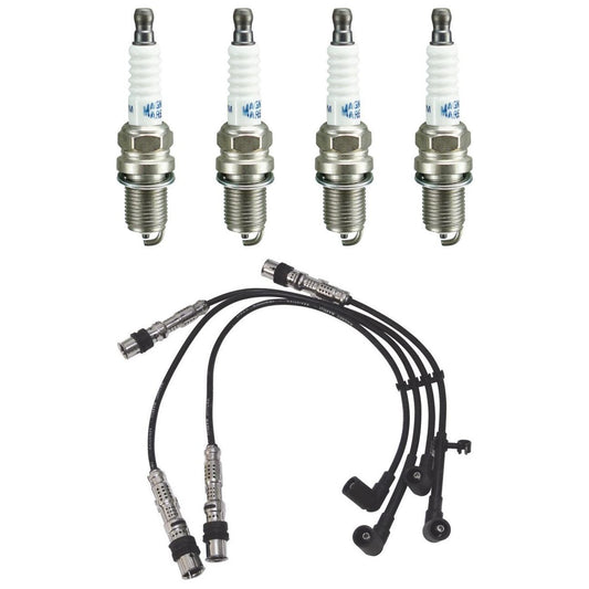 Kit 4 Vela Ignição e Cabo - Magneti CVMV3002 K7RTCMM - (1)