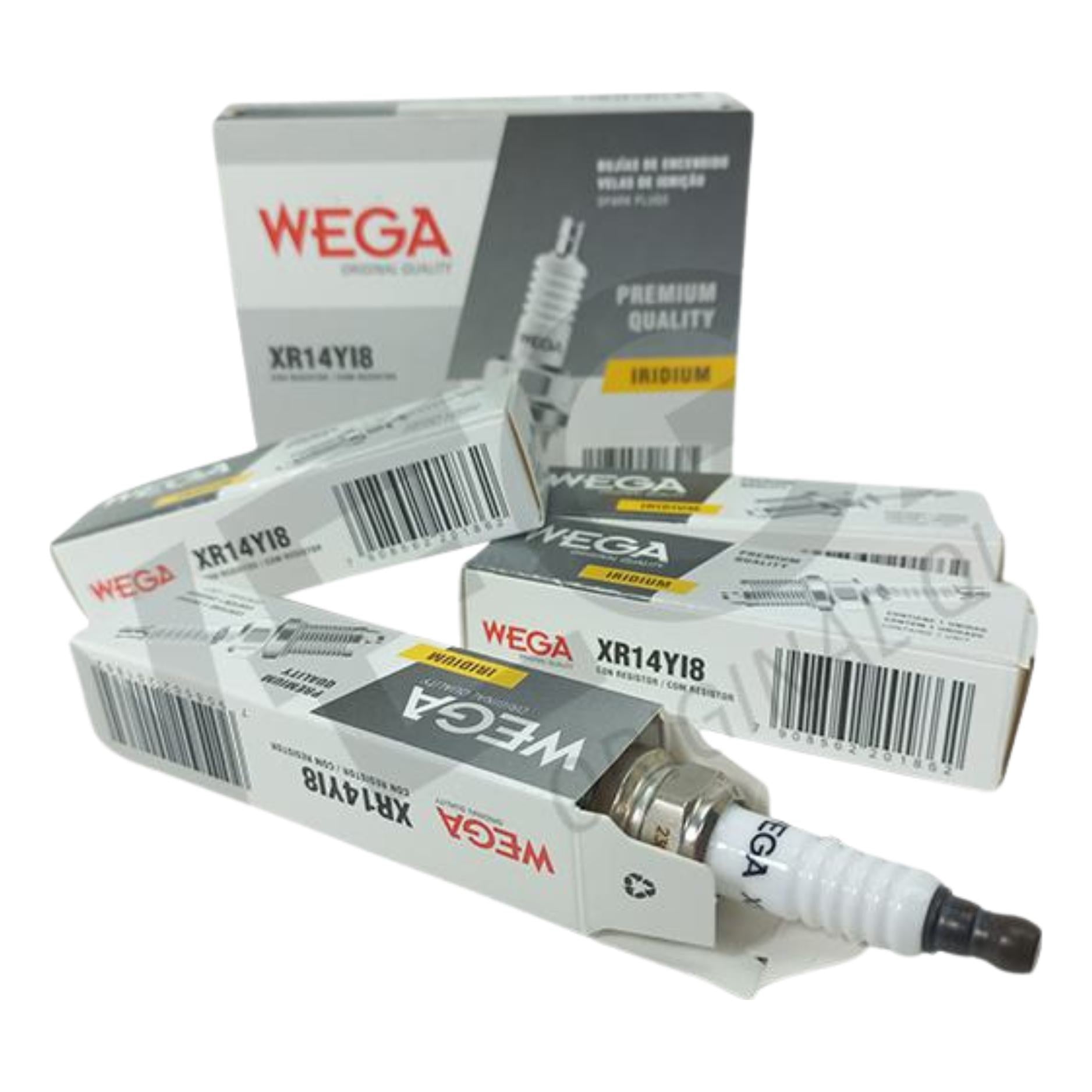 Jogo de 4 Velas de Ignição Iridium - Wega - XR14YI8 - (2)