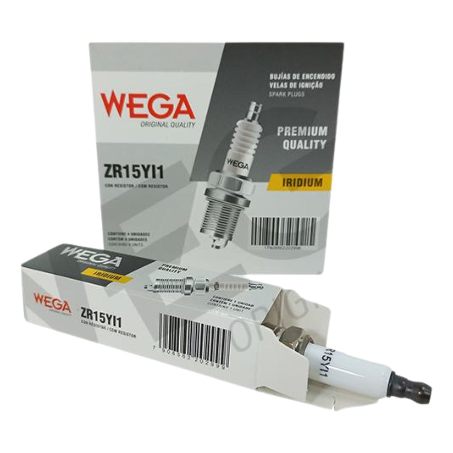 Jogo de 6 Velas de Ignição Iridium - Wega - ZR15YI1 - (2)