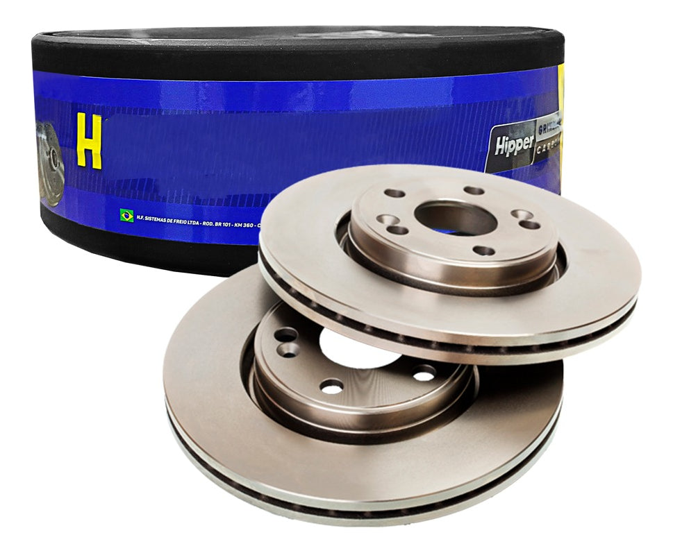 Par Disco Freio Dianteiro - Hipper Freios - HF 933B - (1)