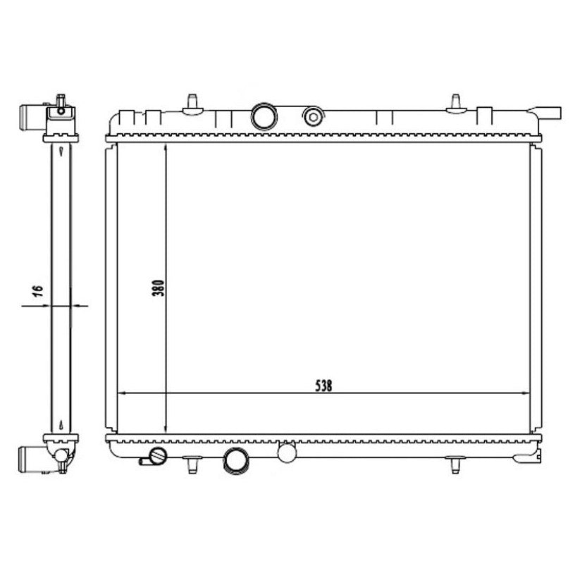 Radiador de Água - Magneti Marelli - RMM1061RPE - (1)