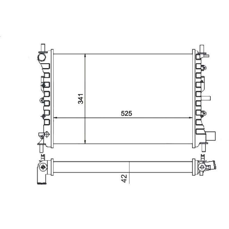 Radiador de Água - Magneti Marelli - RMM1062RFD - (1)